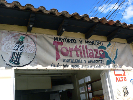 tortillas made by hand, from the machine.... ? 